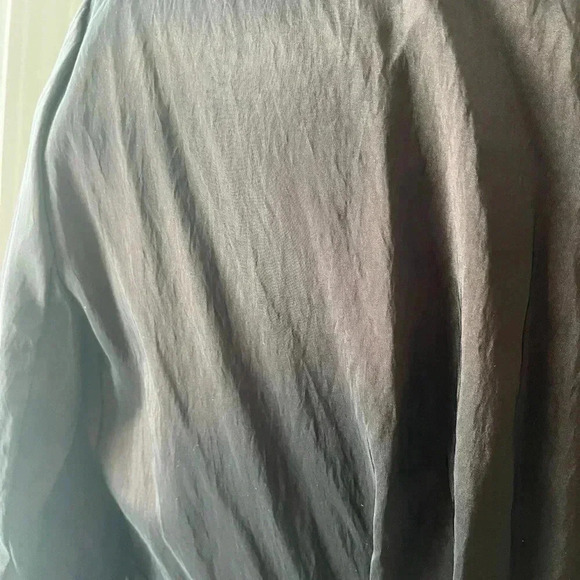 [12]Vintage Scott McClintock Brown Satin Open Neck Dress  Jacket - Picture 8 of 11